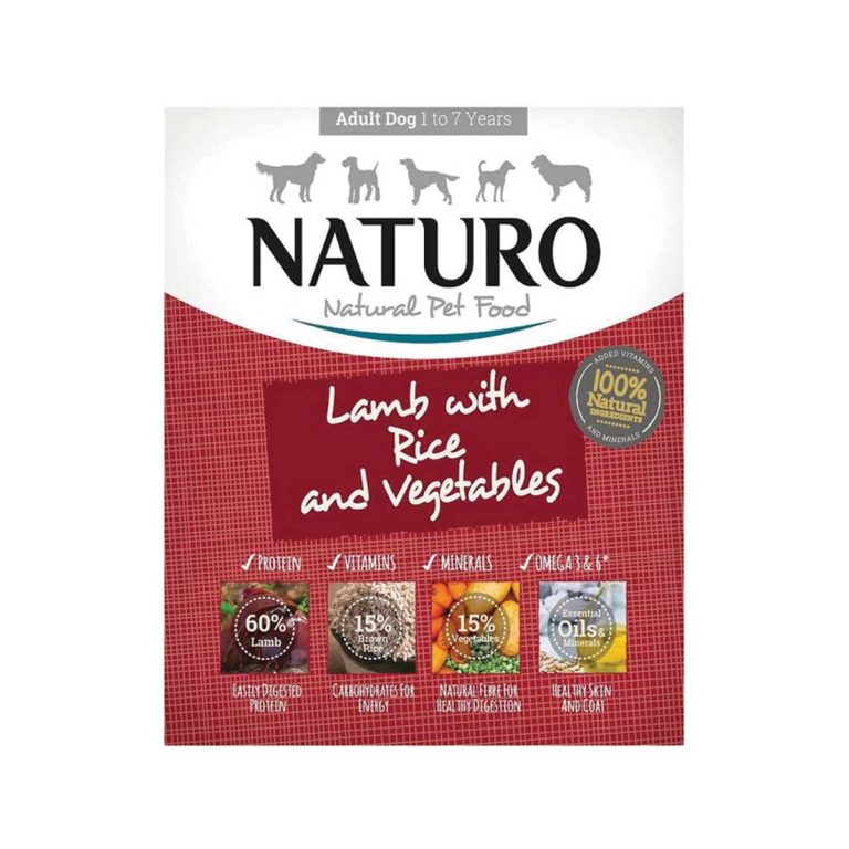 Naturo Adult Dog with Lamb Rice & Vegetables 400gr (Αρνί Ρύζι & Λαχανικά)