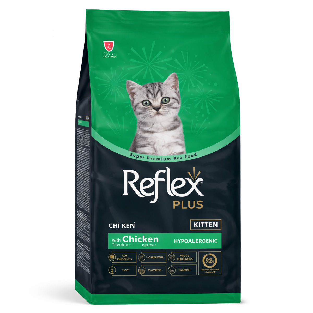 1 Reflex Plus Kitten Cat with Chicken 15kg + 1kg Δώρο (με Κοτόπουλο) - Image 1