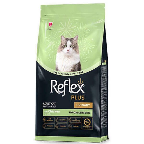 Reflex Plus Adult Cat Urinary with Chicken 15kg + 1kg Δώρο (με Κοτόπουλο)