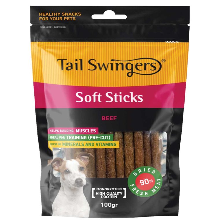 Tail Swingers Soft Sticks Beef 100gr (Μοσχάρι)