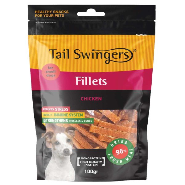 Tail Swingers Fillets Chicken 100gr (Κοτόπουλο) (for Small Dogs)