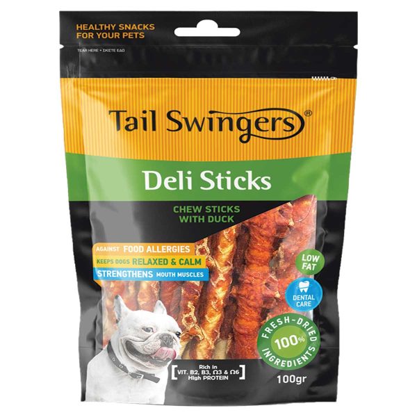 Tail Swingers Deli Sticks Chew Sticks with Duck 100gr (Πάπια)