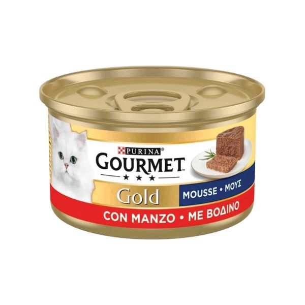 Purina Gourmet Gold Mousse Adult Cat with Veal 85gr (Μους με Βοδινό)