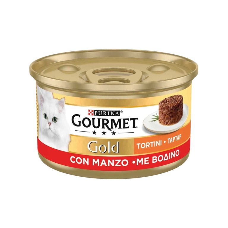 Purina Gourmet Gold Tartar Adult Cat with Veal 85gr (Ταρτάρ με Βοδινό)