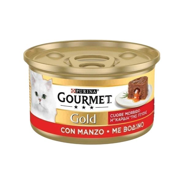 Purina Gourmet Gold "the Heat of Taste" Adult Cat with Veal 85gr (Η Καρδιά της Γεύσης - Βοδινό)