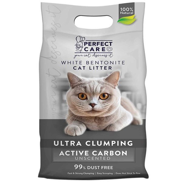 Perfect Care Cat Litter Betonite Active Carbon 5lt (Μπετονίτης - Ενεργός Άνθρακας)