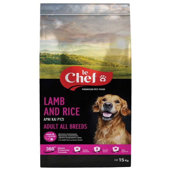 Le Chef Adult Dog Lamb & Rice 15kg (Αρνί - Ρύζι)