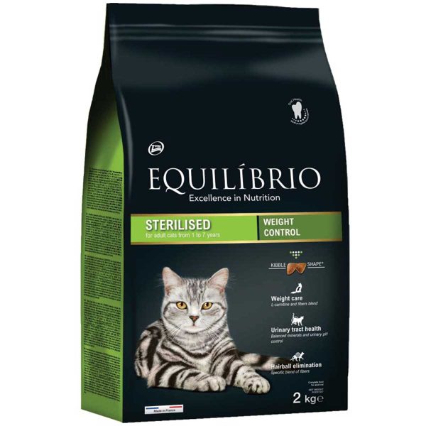 Equilibrio Adult Cat Sterilised with Poultry 2kg (Πουλερικά)