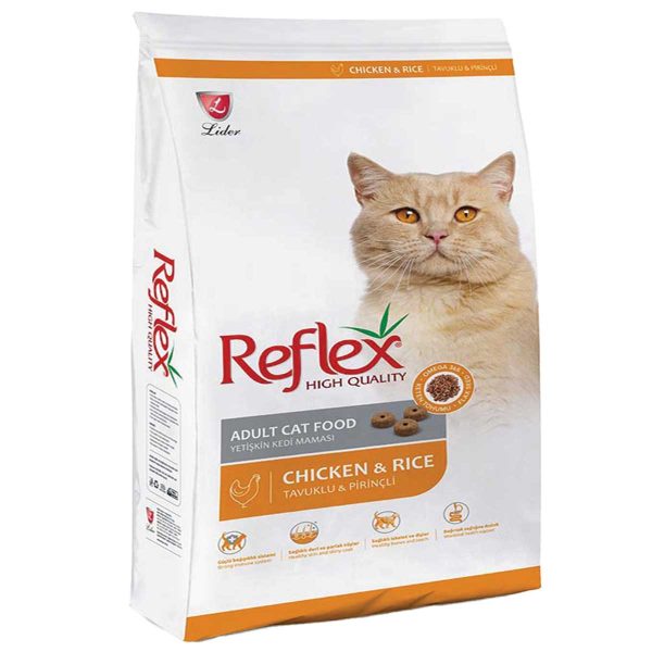 Reflex Adult Cat (Monochrome) Chicken 15kg + 1kg Δώρο (με Κοτόπουλο - Μονόχρωμη)