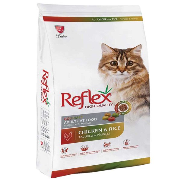 Reflex Adult Cat Mix (Multicolor) Chicken 15kg + 1kg Δώρο (με Κοτόπουλο - Πολύχρωμη)