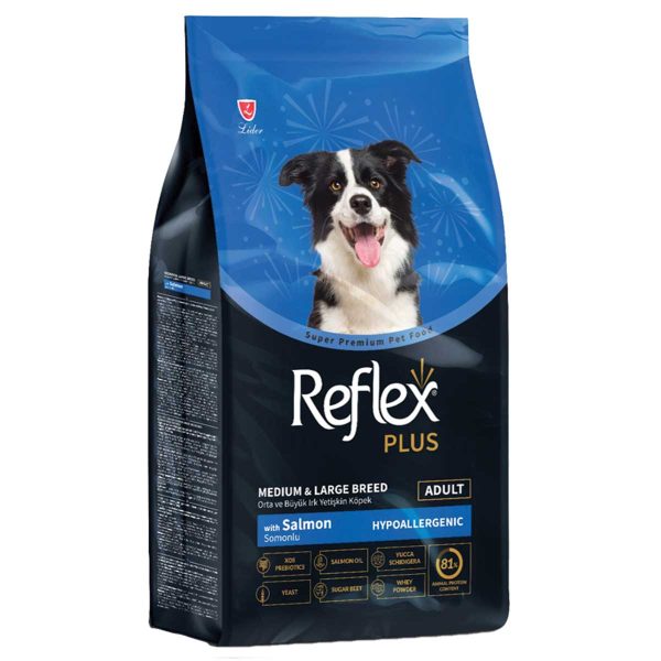 Reflex Plus Medium/Large Adult Dog Hypoallergenic with Salmon 12kg (με Σολομό)