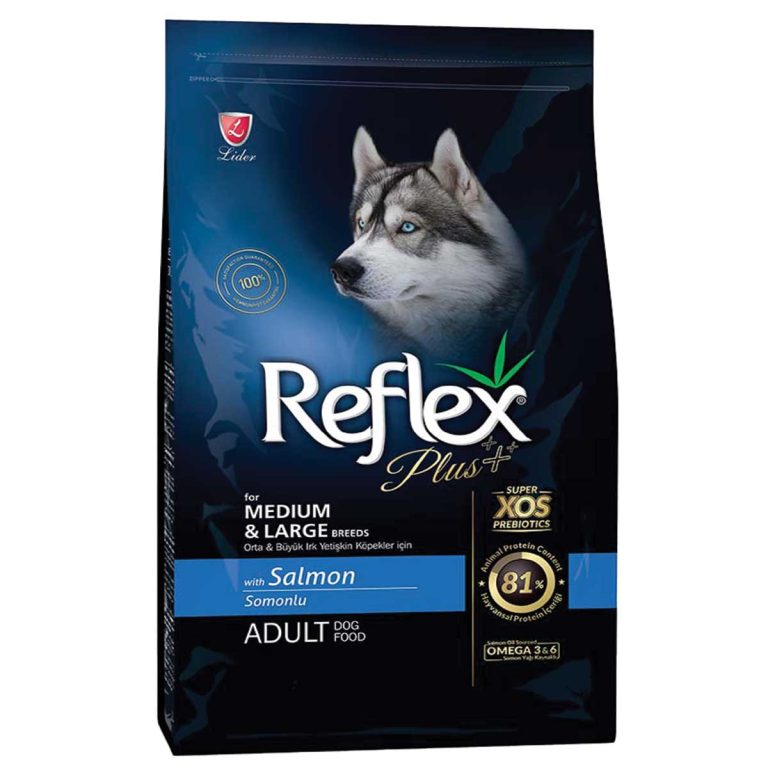 Reflex Plus Medium/Large Adult Dog with Salmon 15kg (με Σολομό)