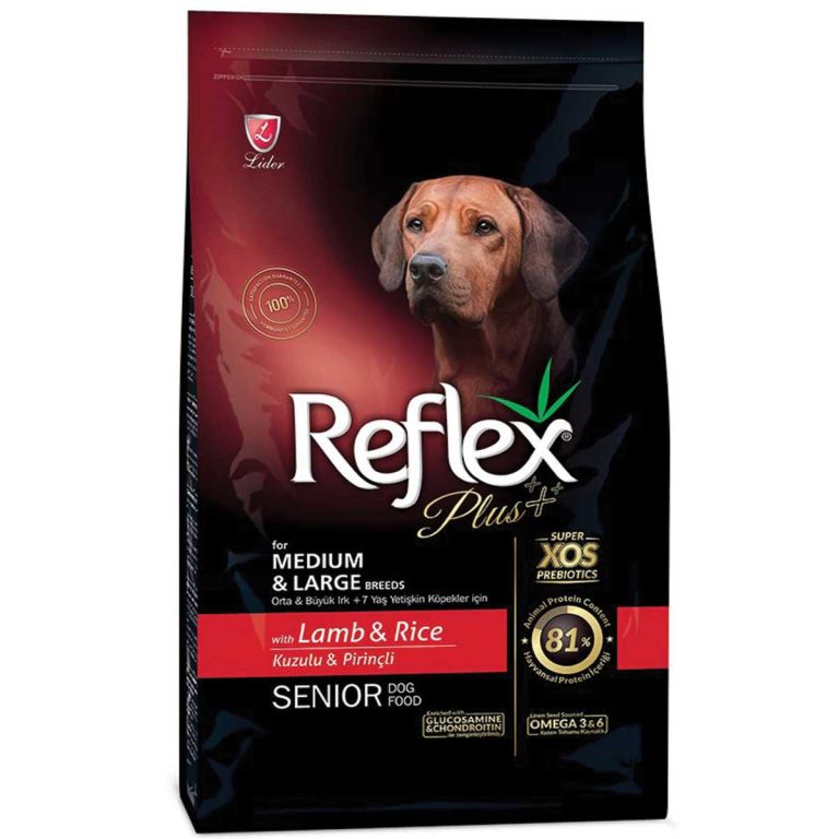 Reflex Plus Medium/Large Senior Dog with Lamb & Rice 15kg (με Αρνί & Ρύζι)