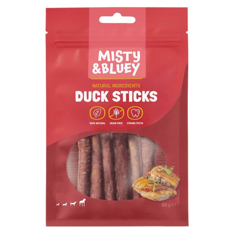 Misty & Bluey Duck Sticks 60gr (Πάπια) - Grain Free