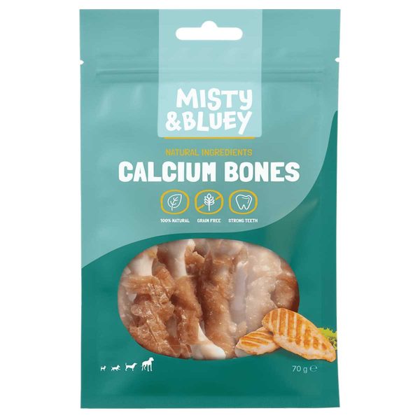 Misty & Bluey Calcium Bones with Chicken 70gr (Κοτόπουλο) - Grain Free