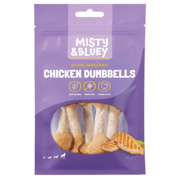 Misty & Bluey Chicken Dumbbells 70gr (Κοτόπουλο)