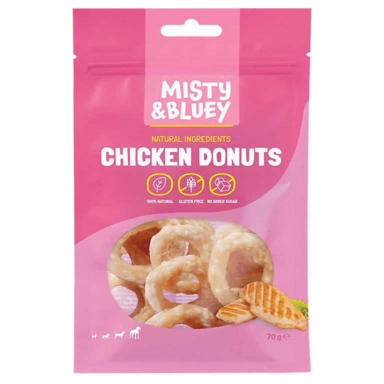 Misty & Bluey Chicken Donuts 70gr (Κοτόπουλο) - Grain Free