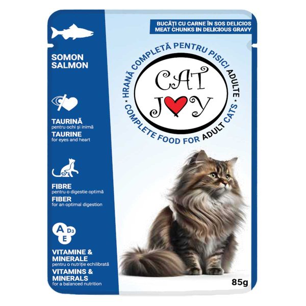 Cat Joy with Salmon in Gravy 85g (με Σολομό σε Σάλτσα)