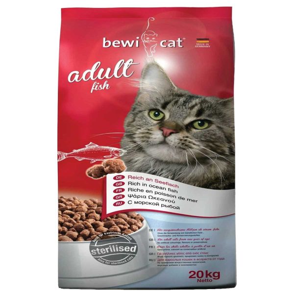 Bewi Adult Sterilised Cat with Fish 20kg (Ψάρι)