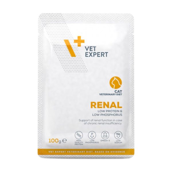 Vet Expert Renal Cat Pouch 100gr (Πουλερικά - Βοδινό)