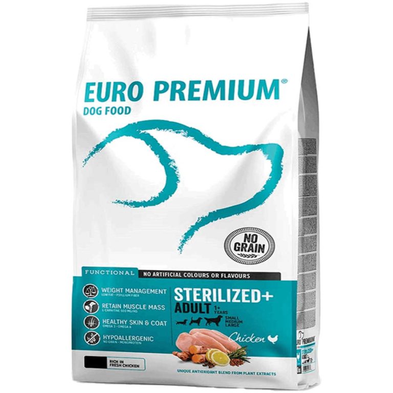 Europremium Adult Sterilised Dog Grain Free with Chicken 10kg (Κοτόπουλο)