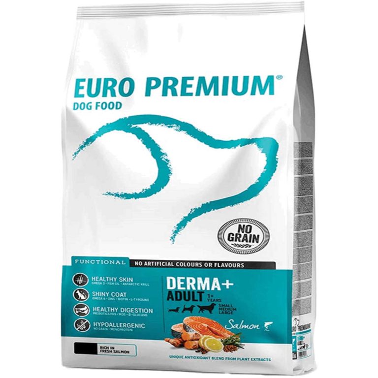 Europremium Adult Dog Grain Free Derma with Salmon 10kg (Σολομός) + ΔΩΡΟ Έκπληξη