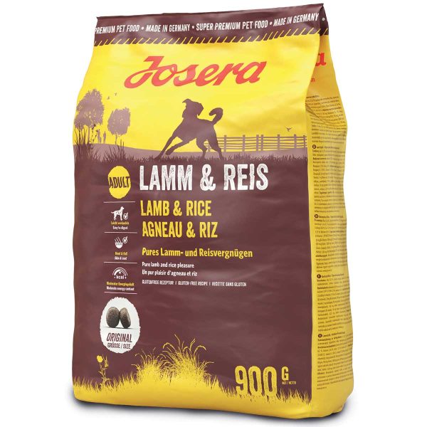 Josera Lamb & Rice Adult Dog 900gr (Αρνί - Ρύζι)