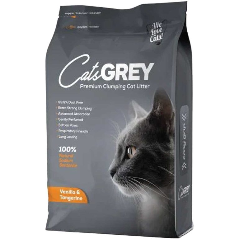 Cats Grey Premium Clumping Cat Litter Vanilla - Tangerine 16kg (Βανίλια - Μανταρίνι)