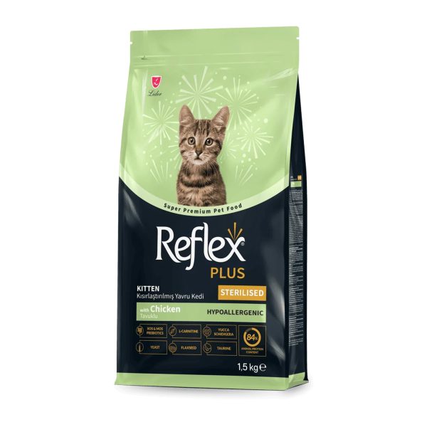 Reflex Plus Adult Cat Sterilised with Chicken 1.5kg (με Κοτόπουλο)