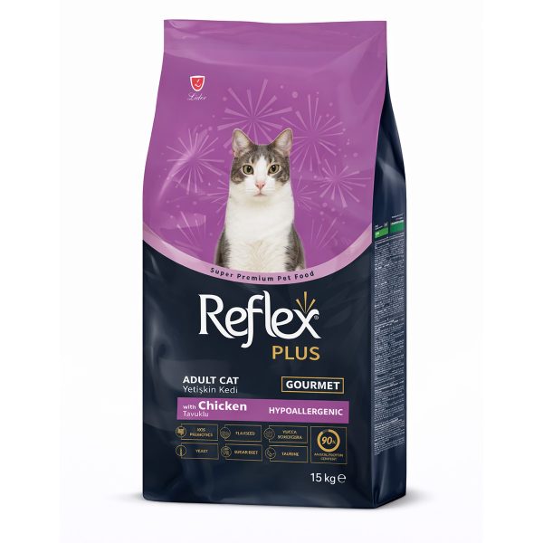 Reflex Plus Adult Cat Gourmet Multicolour with Chicken 1.5kg (Πολύχρωμη - με Κοτόπουλο)