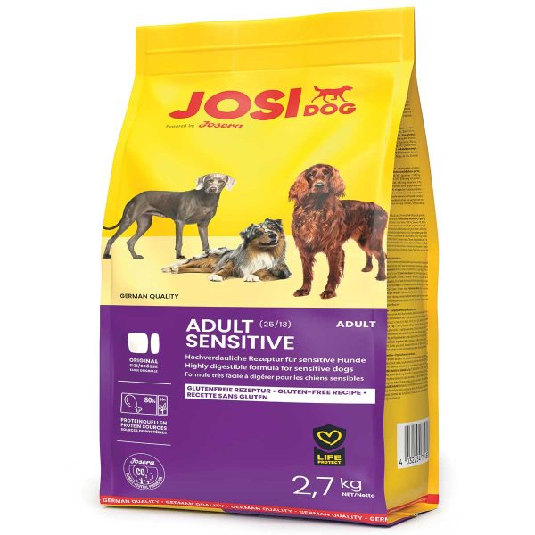 Josera Premium Plus JosiDog Adult Sensitive 3x2.7kg (Πουλερικά - Ρύζι) (8.1kg)