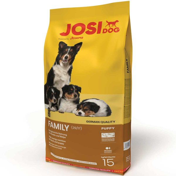 Josera Premium Plus JosiDog Family 15kg (Πουλερικά - Ρύζι)