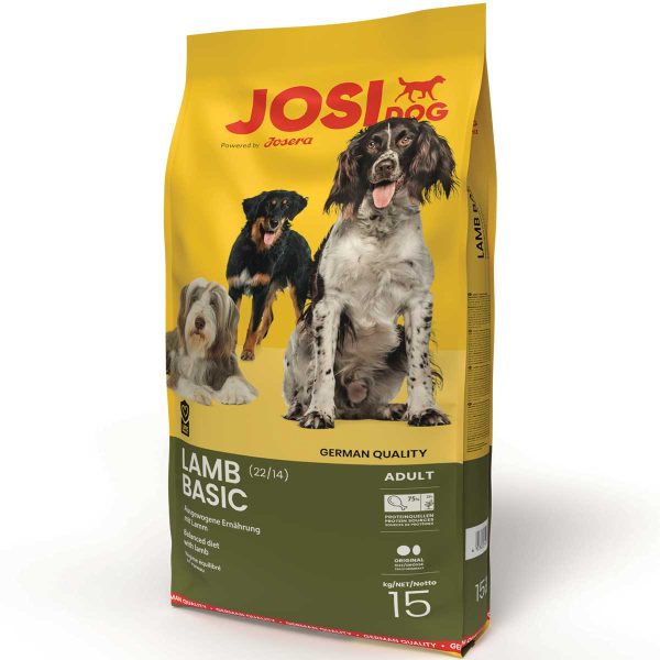 Josera Premium Plus JosiDog Lamb Basic Adult 15kg (Αρνί - Ρύζι)