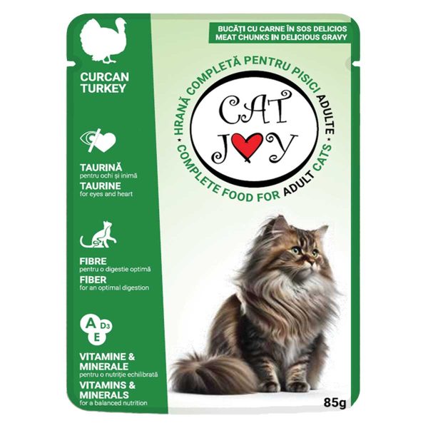 Cat Joy with Turkey in Gravy 85g (με Γαλοπούλα σε Σάλτσα)