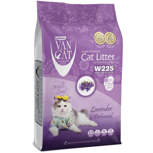 Van Cat Clumping Cat Litter Lavander 10kg (11.8lt) (Λεβάντα)