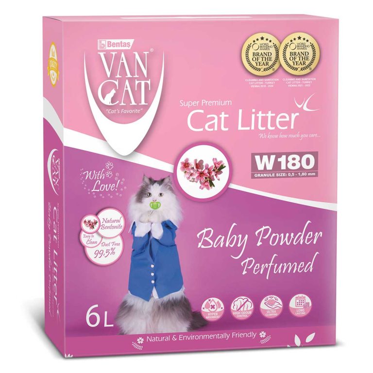 Van Cat Clumping Cat Litter Baby Powder 5.1kg (6lt) (Παιδική Πούδρα)