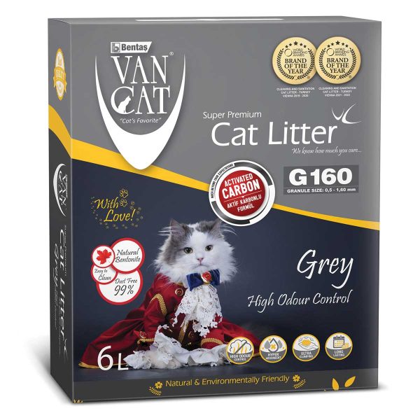 Van Cat Clumping Cat Litter Grey Odour Control Box (Canada) 5.1kg (6lt)