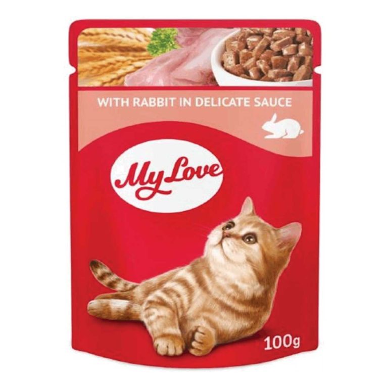 My Love Adult Cat with Rabbit in Delicate Sauce 100gr (Κουνέλι σε Σάλτσα)