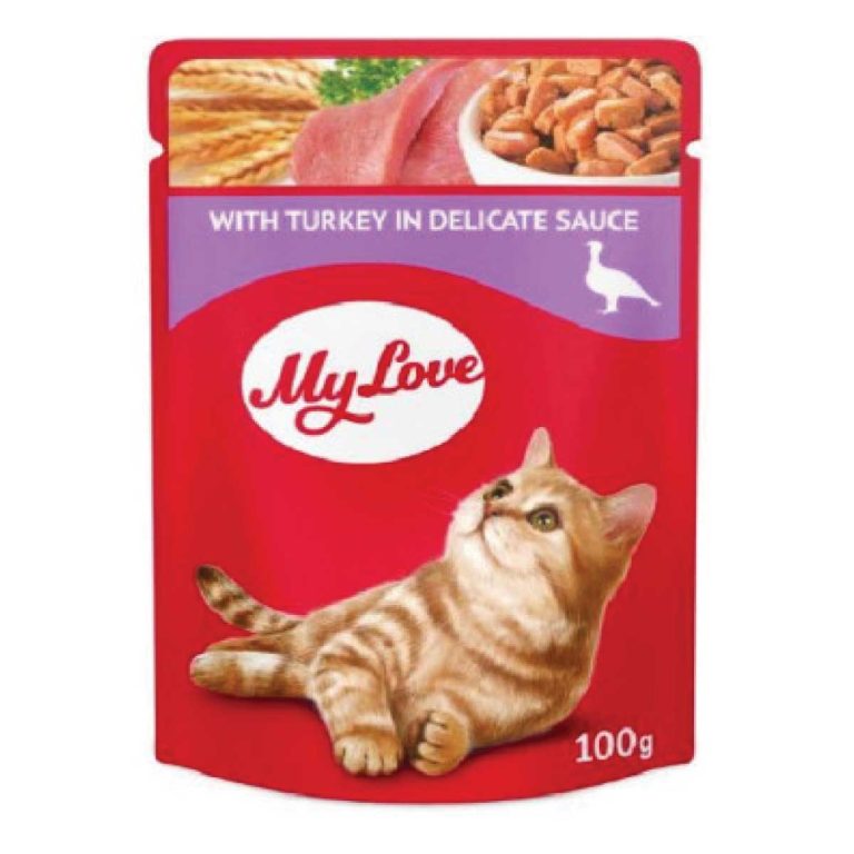 My Love Adult Cat with Turkey in Delicate Sauce 100gr (Γαλοπούλα σε Σάλτσα)