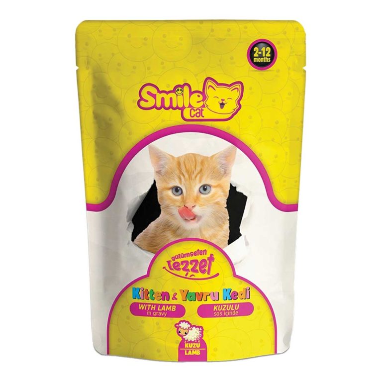 Smile Cat Kitten Wet Food with Lamb in Gravy 100gr (Αρνί σε Σάλτσα)