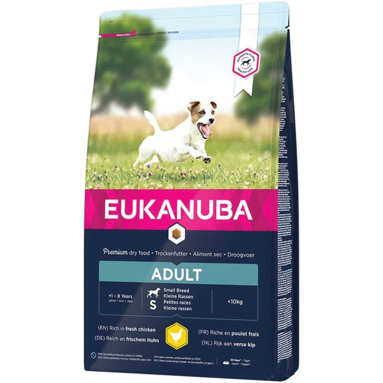 Eukanuba Adult Dog Small Breed with Chicken 3kg (Κοτόπουλο)