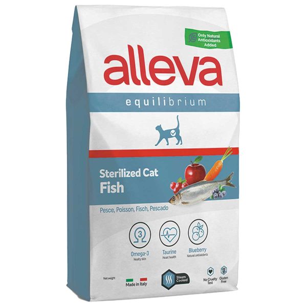 Alleva Equilibrium Adult Cat Sterilised Fish 10kg (Ψάρι)