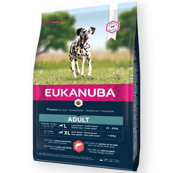 Eukanuba Adult Dog Large Breed with Salmon & Barley 12kg (Σολομός & Κριθάρι)