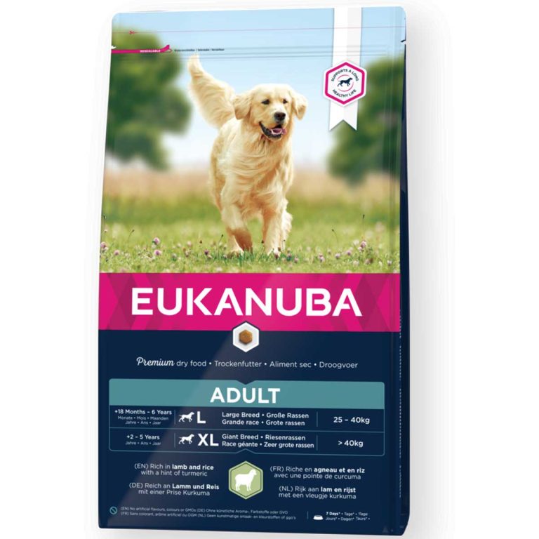 Eukanuba Adult Dog Large Breed with Lamb & Rice 12kg (Αρνί & Ρύζι)