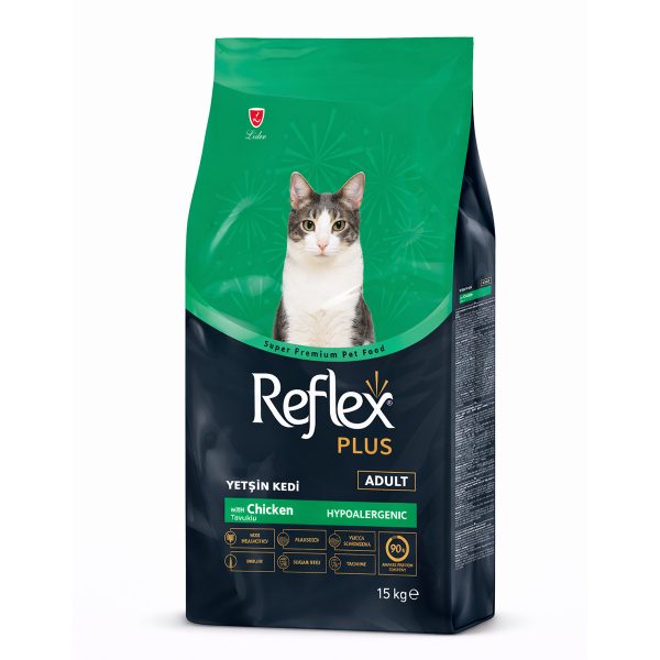 Reflex Plus Adult Cat with Chicken 15kg +1kg Δώρο (με Κοτόπουλο)