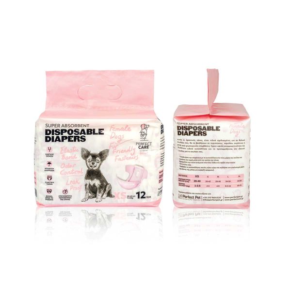 Perfect Care Female Pads Diapers 12pcs XS (XSmall)