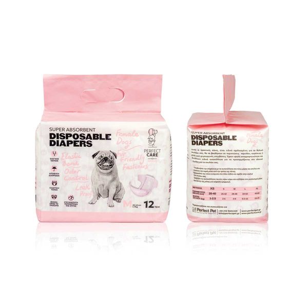 Perfect Care Female Pads Diapers 12pcs M (Medium)