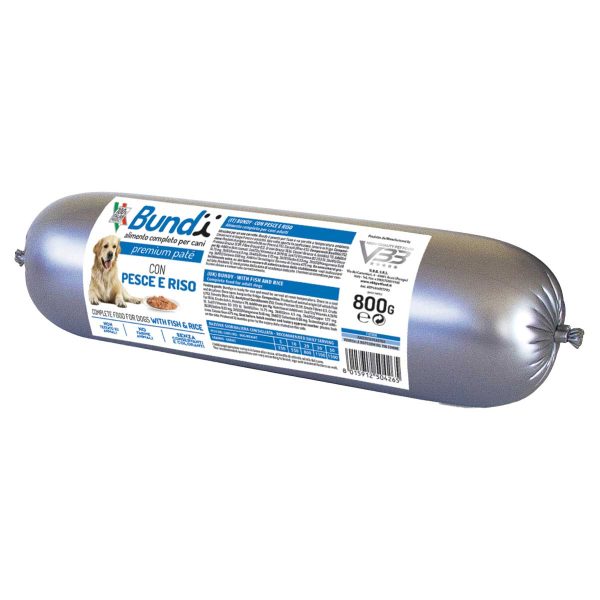 Bundy Σαλάμι για Σκύλους με Ψάρι & Ρύζι 800gr (Fish & Rice)