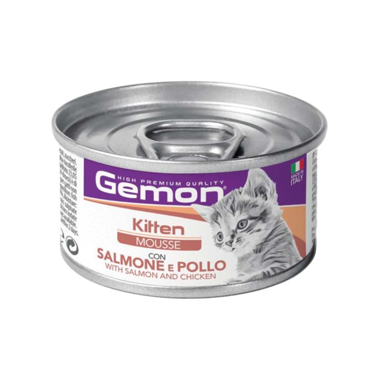 Gemon Kitten Cat Mousse with Salmon & Chicken 85gr (Σολομός & Κοτόπουλο)