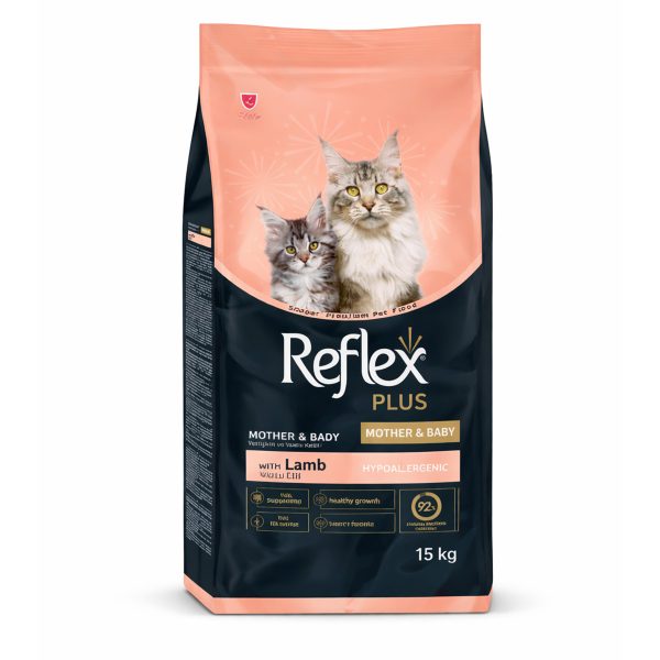 Reflex Plus Mother & Baby Cat Lamb & Rice 15kg + 1kg Δώρο (με Αρνί & Ρύζι)